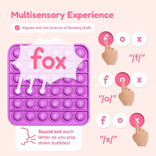6 Extra CVC Fidget Mats (Word Pop) - The Fidget Games