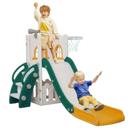  6 In 1 Toddler Slide Climber Basketball Hoop Durable -  ToylandEU™