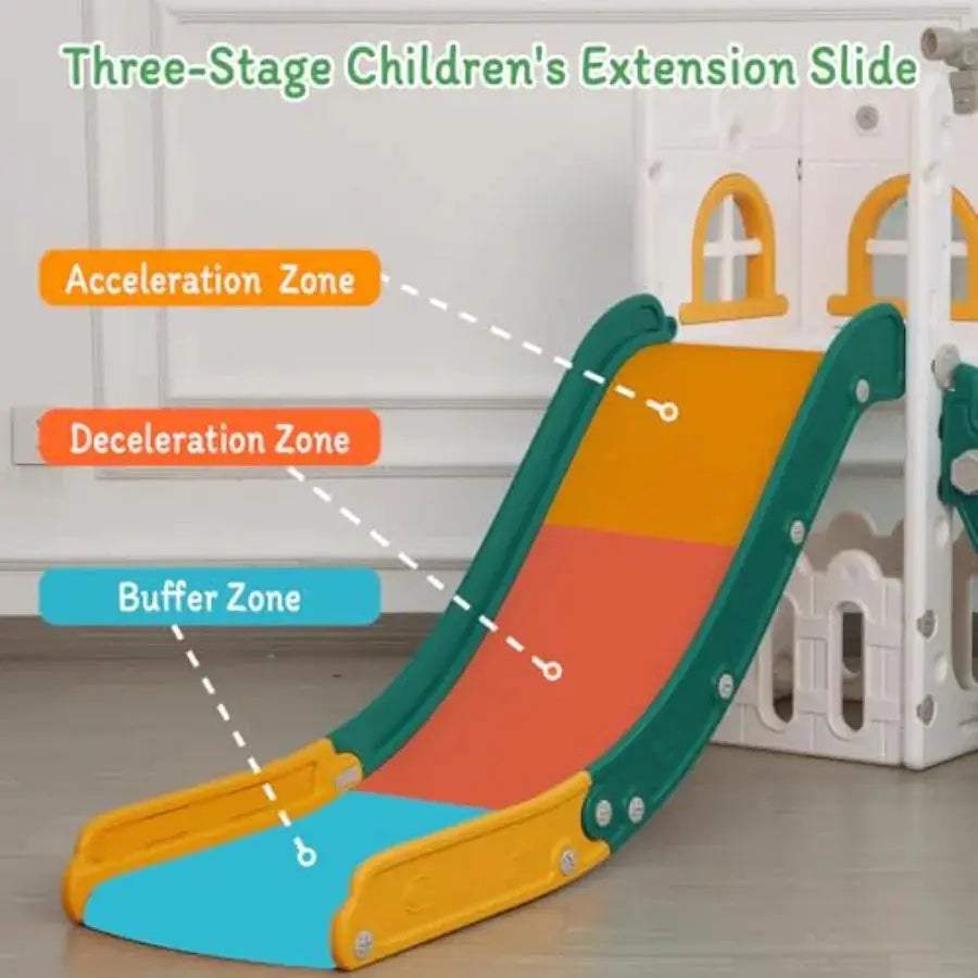  6 In 1 Toddler Slide Climber Basketball Hoop Durable -  ToylandEU™