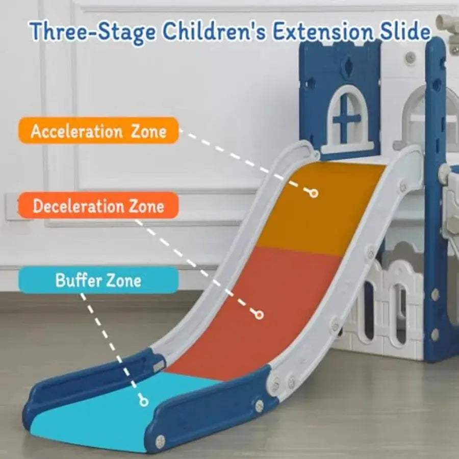  6 In 1 Toddler Slide Climber Playground With Storage -  ToylandEU™