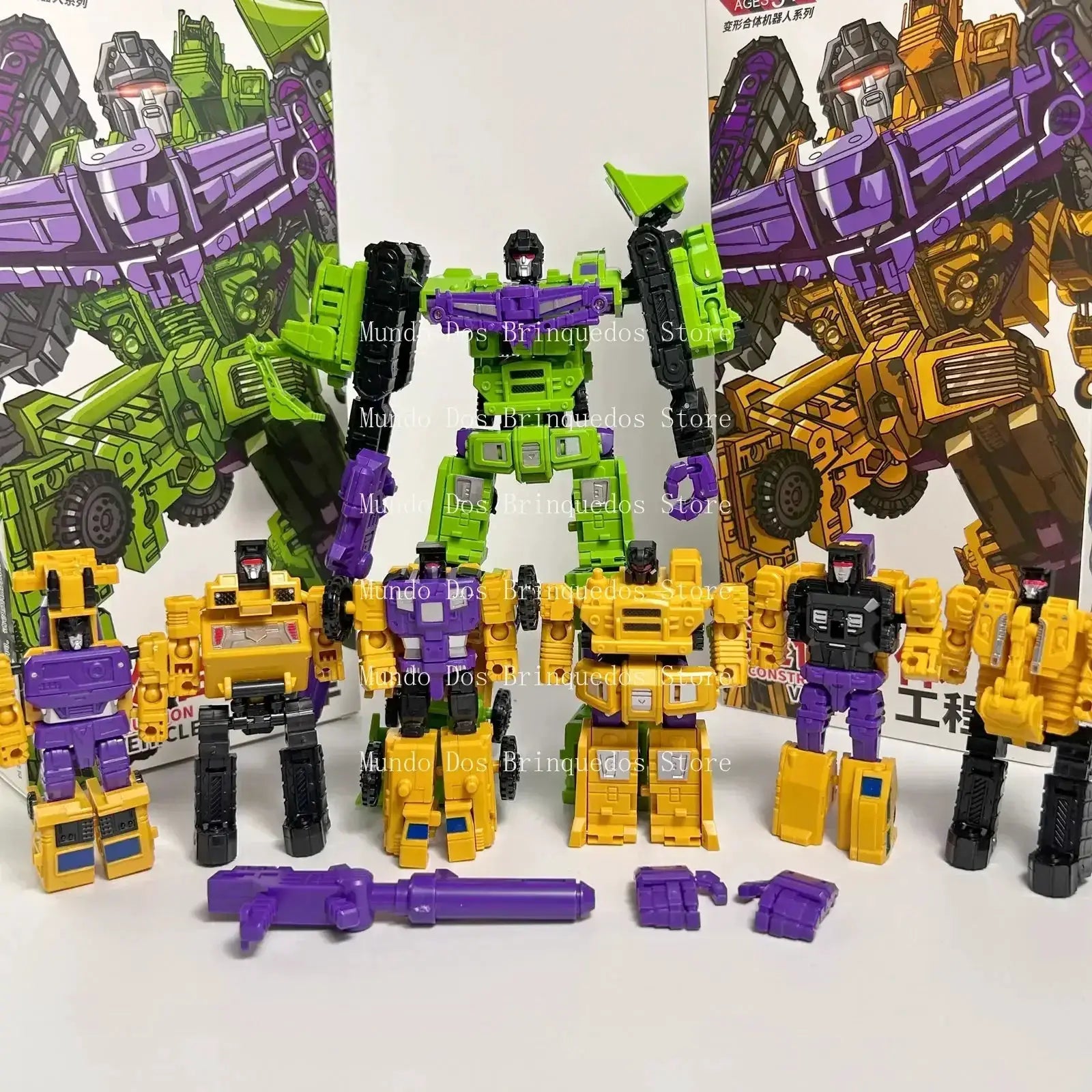 6 In 1 Transformers Devastator Action Figure Robot - ToylandEU