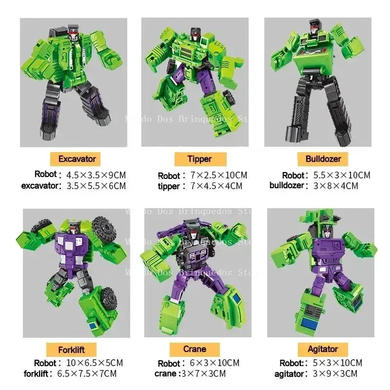 6 In 1 Transformers Devastator Action Figure Robot - ToylandEU