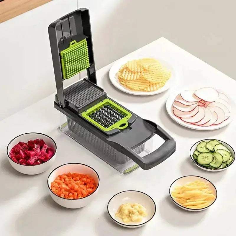 6-In-1 Vegetable Chopper And Mandoline Slicer With Safe Container - ToylandEU