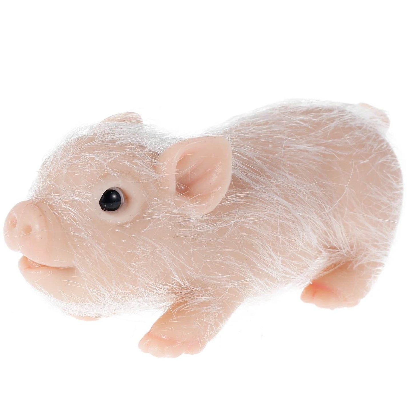 6 Inch Lifelike Silicone Pig Doll Mini Reborn Piglet Stretchy Realistic Soft Cute Piggy Full Silicone Body Toy - ToylandEU