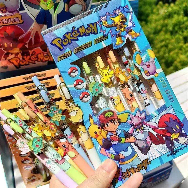 Pokemon Click Pens Set Six Gel Pens With Cute Characters - ToylandEU