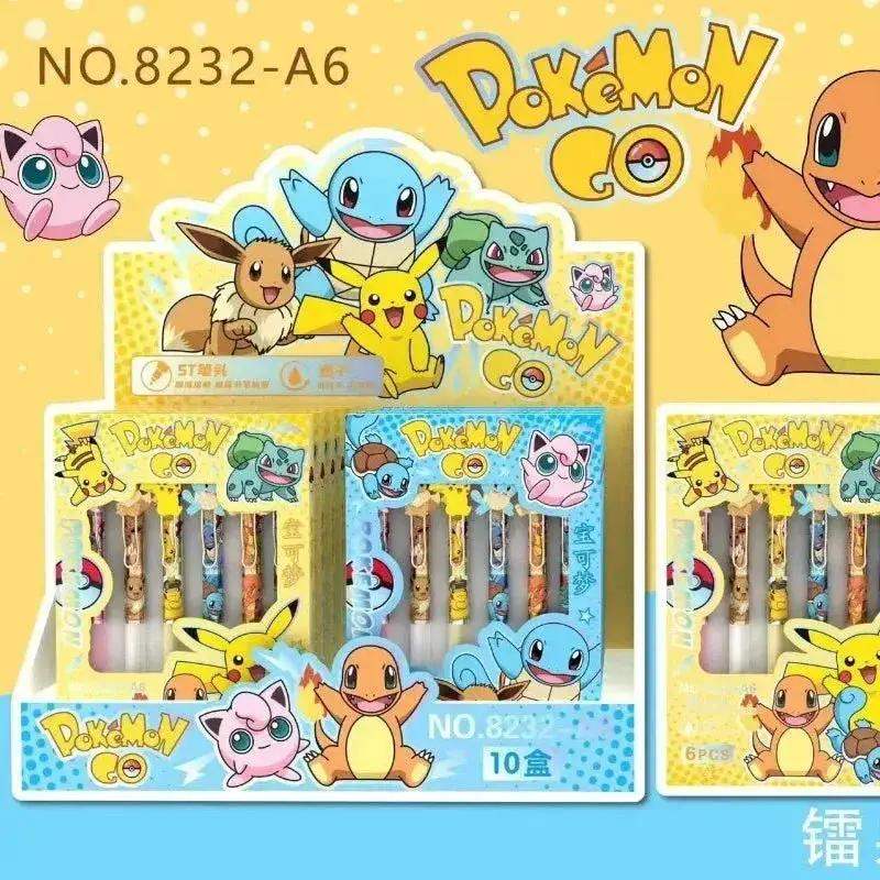 Pokemon Click Pens Set Six Gel Pens With Cute Characters - ToylandEU