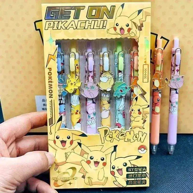 Pokemon Click Pens Set Six Gel Pens With Cute Characters - ToylandEU