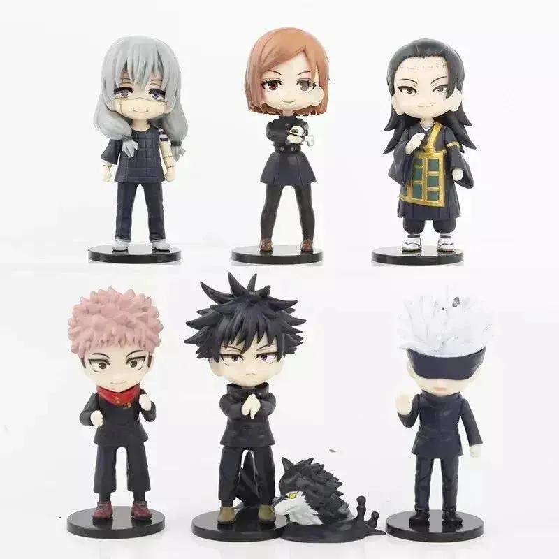 7 Piece Jujutsu Kaisen Chibi Figures Set PVC 7cm Collectible - ToylandEU