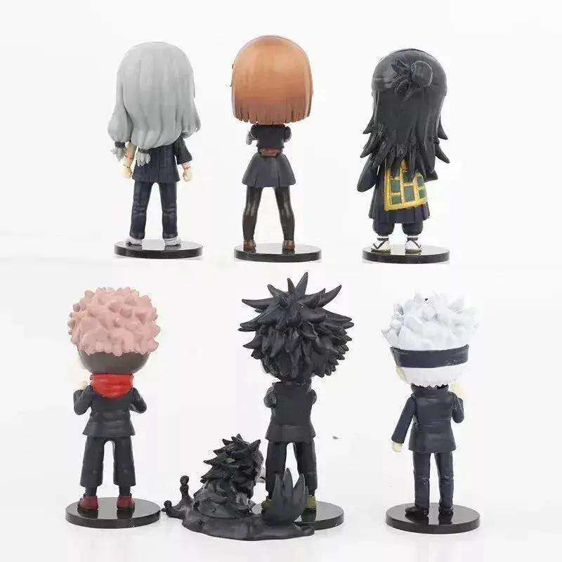 7 Piece Jujutsu Kaisen Chibi Figures Set PVC 7cm Collectible - ToylandEU