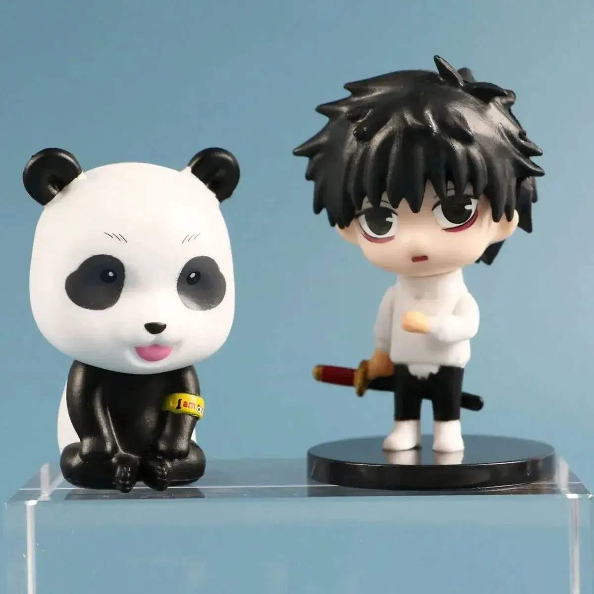 6 Pcs Set Jujutsu Kaisen Gojo Satoru Geto Suguru Zenin Maki Inumaki Toge Panda Yuta Okkotsu Figures, Kawaii Chibi Mini Anime Figurines PVC JJK Model Statue Toys 6-8 cm - ToylandEU