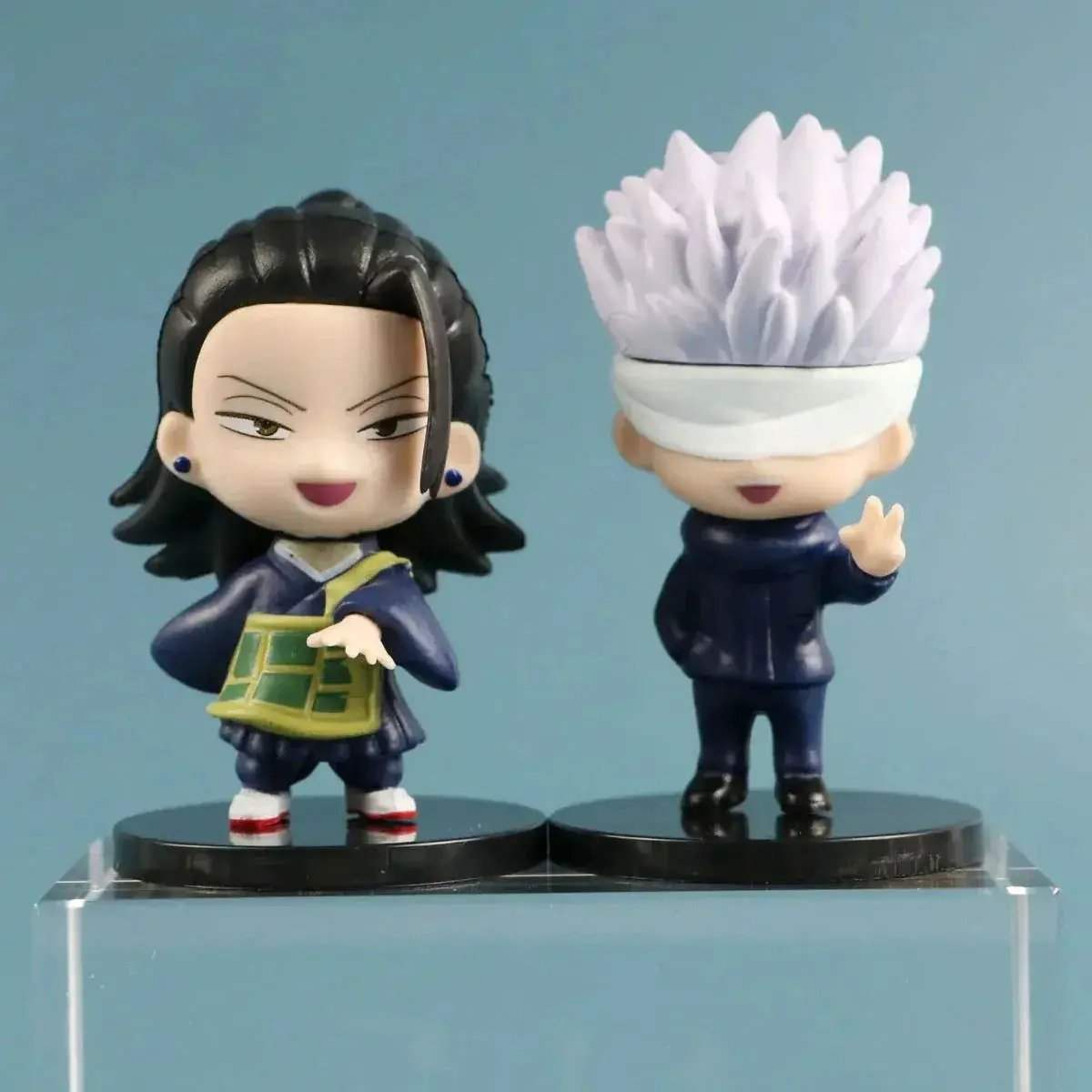 6 Pcs Set Jujutsu Kaisen Gojo Satoru Geto Suguru Zenin Maki Inumaki Toge Panda Yuta Okkotsu Figures, Kawaii Chibi Mini Anime Figurines PVC JJK Model Statue Toys 6-8 cm - ToylandEU