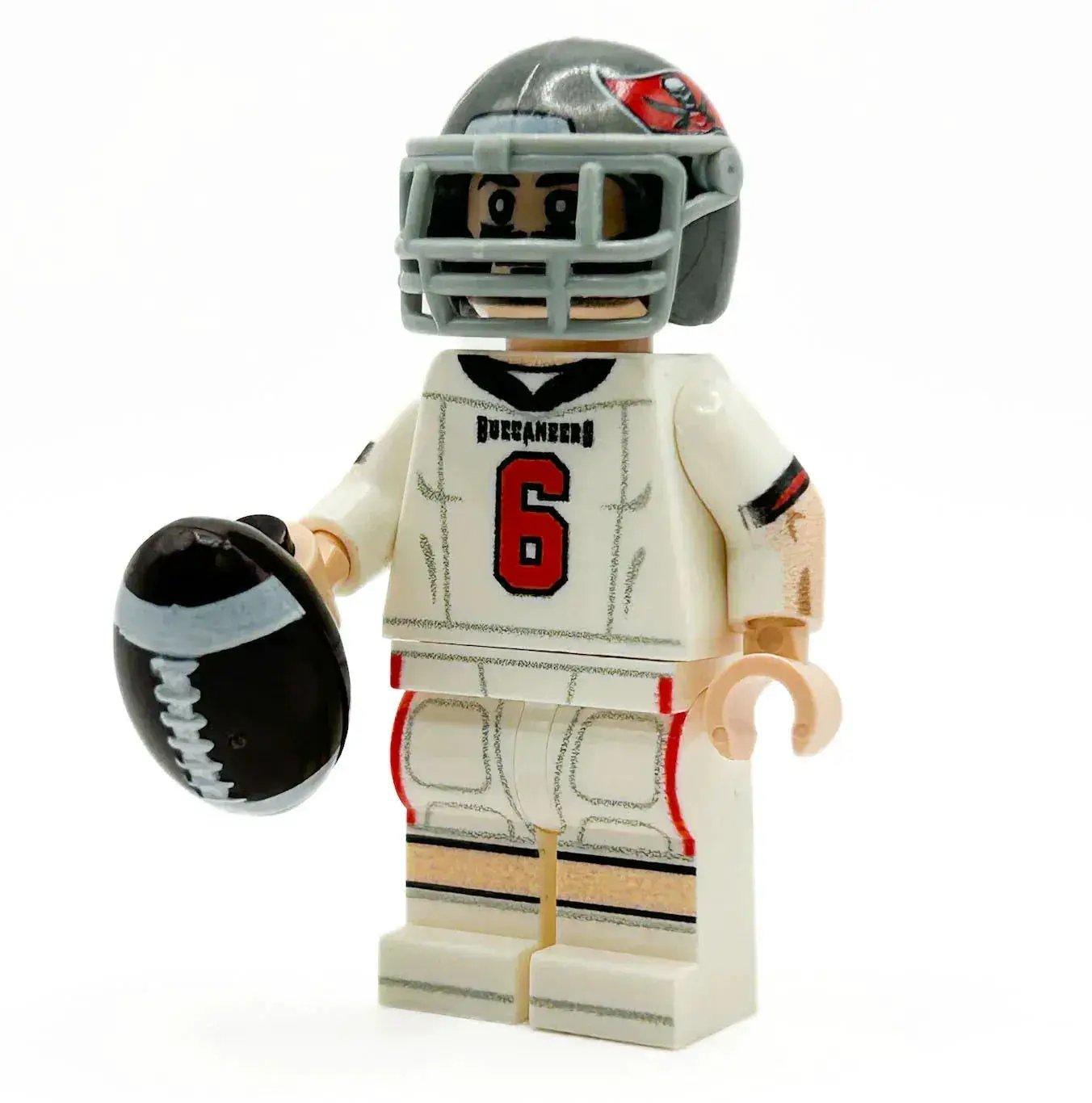  #6 QB Tampa Bay Football Player Minifig made using LEGO parts - B3 Customs -  ToylandEU™