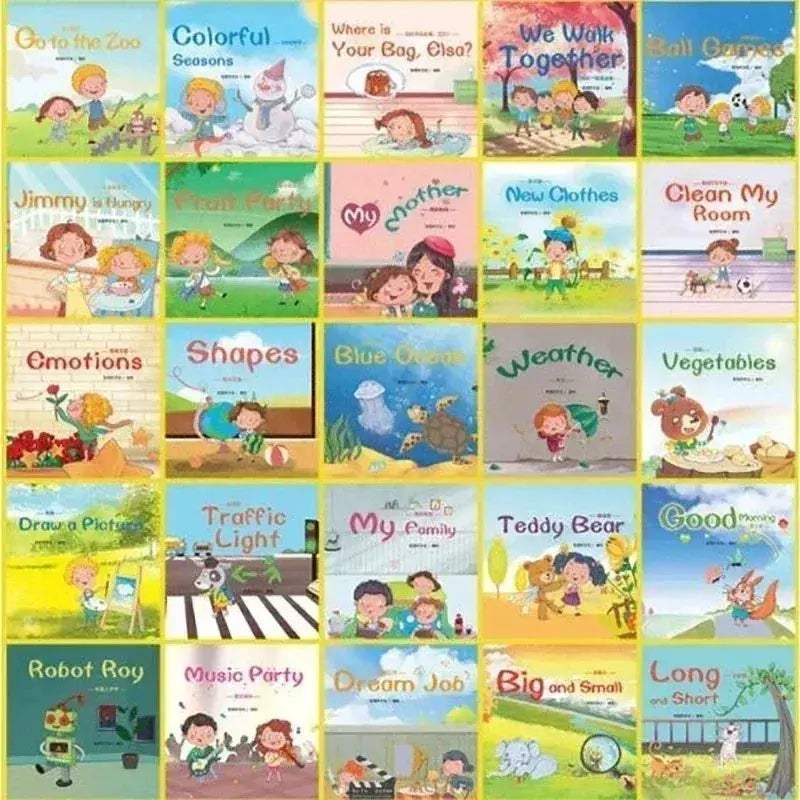 60 English Picture Books Set For Early Learning Graded Reading - ToylandEU