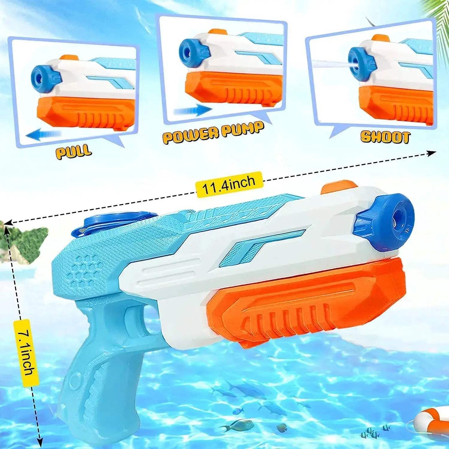 600CC Water Gun Large Capacity For Outdoor Summer Fun - ToylandEU