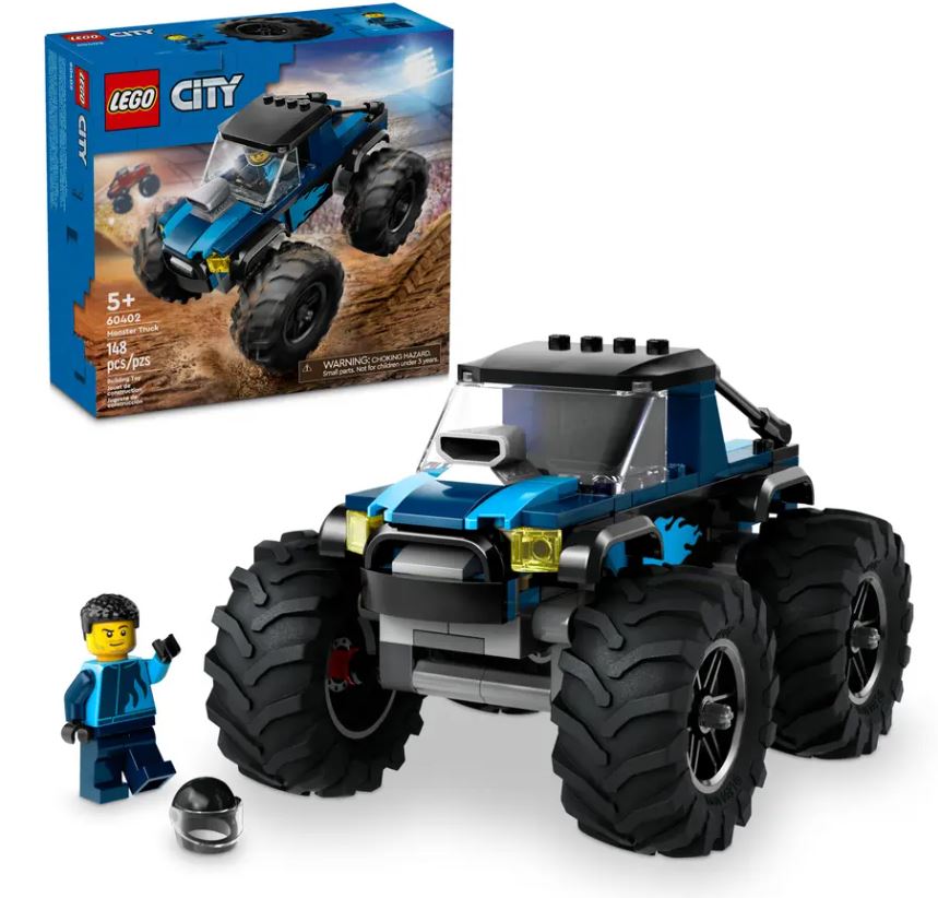 LEGO® City Blue Monster Truck Toy | 148 Pieces | Ages 5+