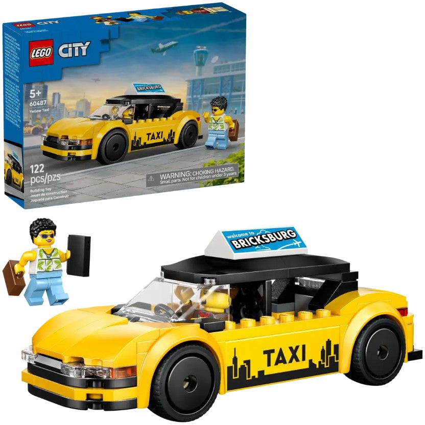 LEGO® City Yellow Taxi Building Set | 122 Pieces | Ages 5+