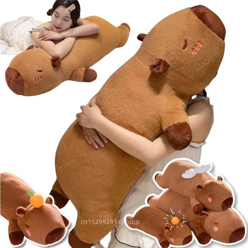 60cm-100cm Kawaii Cartoon Capybara Plush Doll Pillow Decor - ToylandEU