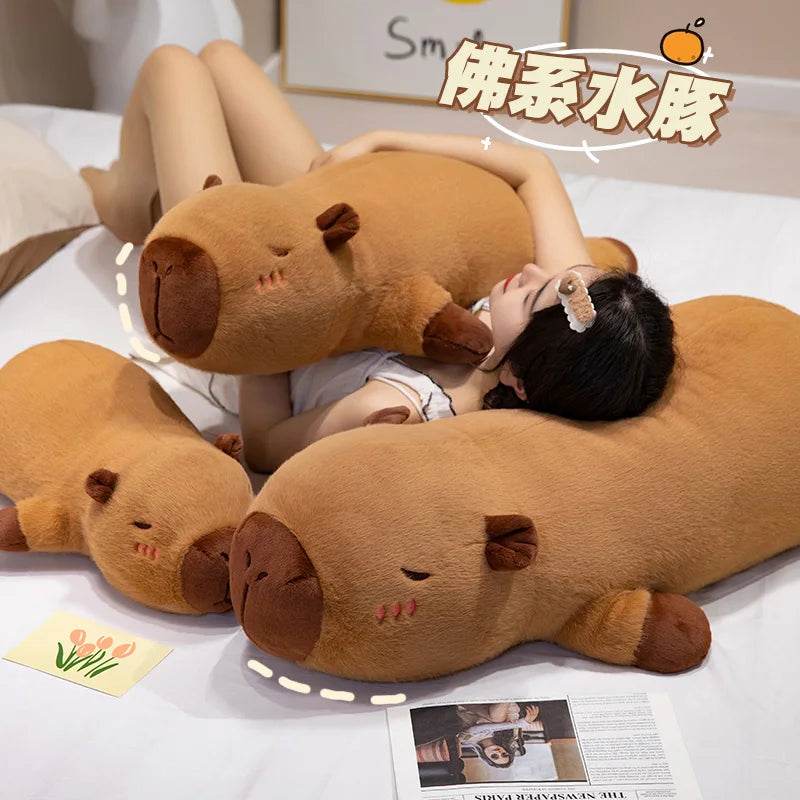 60cm-100cm Kawaii Cartoon Capybara Plush Doll Pillow Decor - ToylandEU