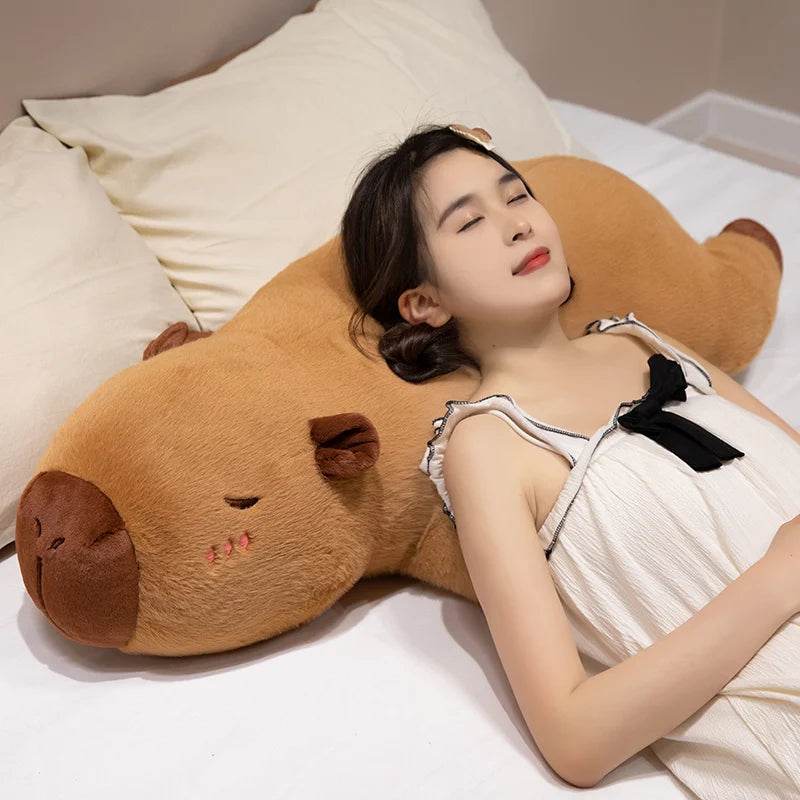 60cm-100cm Kawaii Cartoon Capybara Plush Doll Pillow Decor - ToylandEU