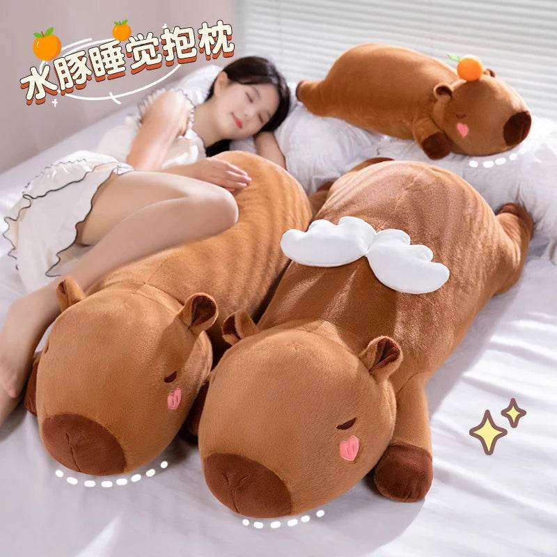 60cm-100cm Kawaii Cartoon Capybara Plush Doll Pillow Decor - ToylandEU
