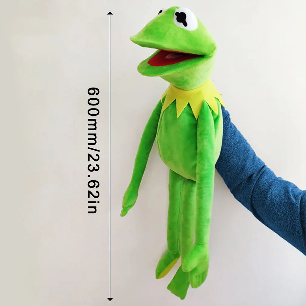 60cm/24" Kermit the Frog Plush Puppet - Soft, Movable Mouth Toy for Kids - ToylandEU