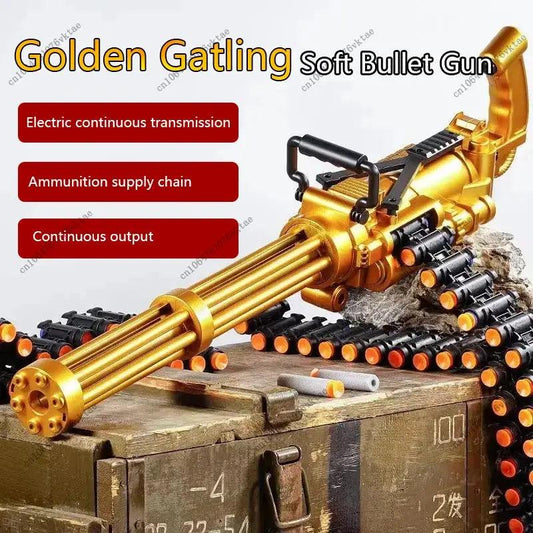  60cm Gatling Gun Toy Continuous Fire Soft Bullets -  ToylandEU™