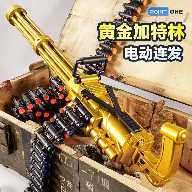 60cm Gatling Gun Toy With Continuous Fire Soft Bullets - ToylandEU