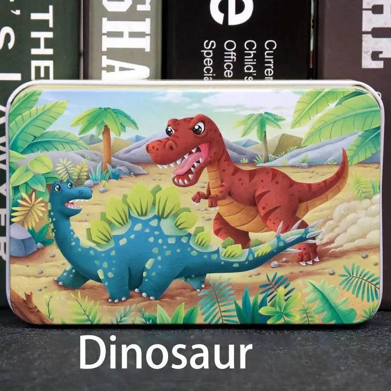  60pcs Jigsaw Cartoon Puzzle With Metal Box For Kids -  ToylandEU™