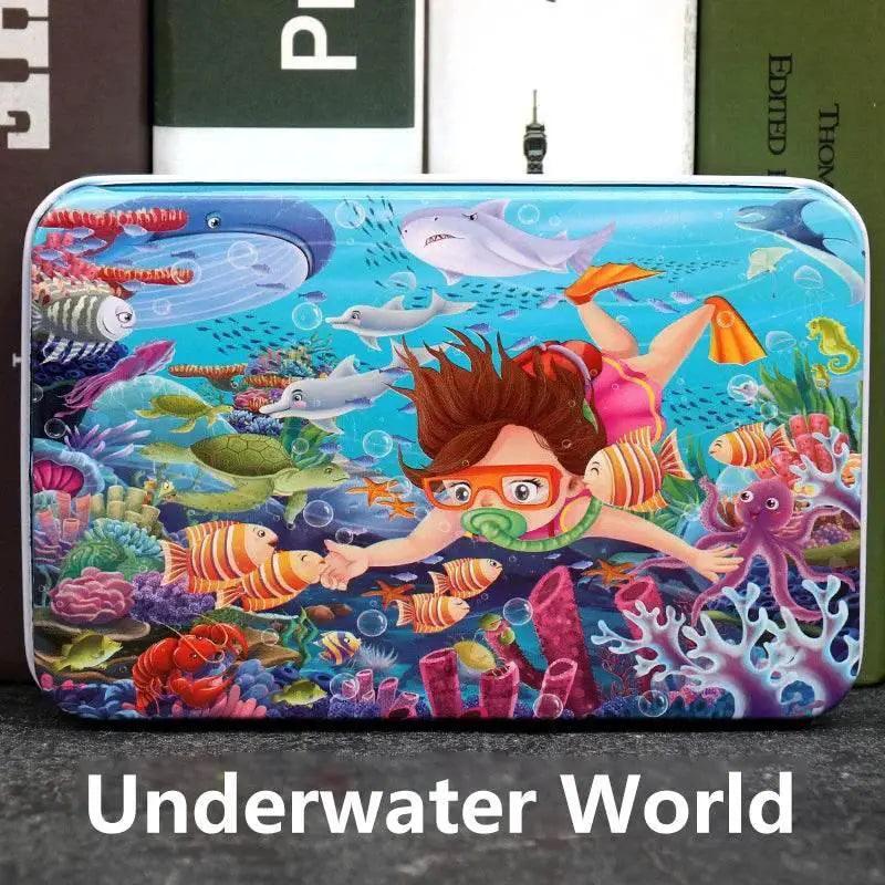  60pcs Jigsaw Cartoon Puzzle With Metal Box For Kids -  ToylandEU™