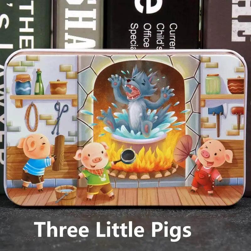  60pcs Jigsaw Cartoon Puzzle With Metal Box For Kids -  ToylandEU™