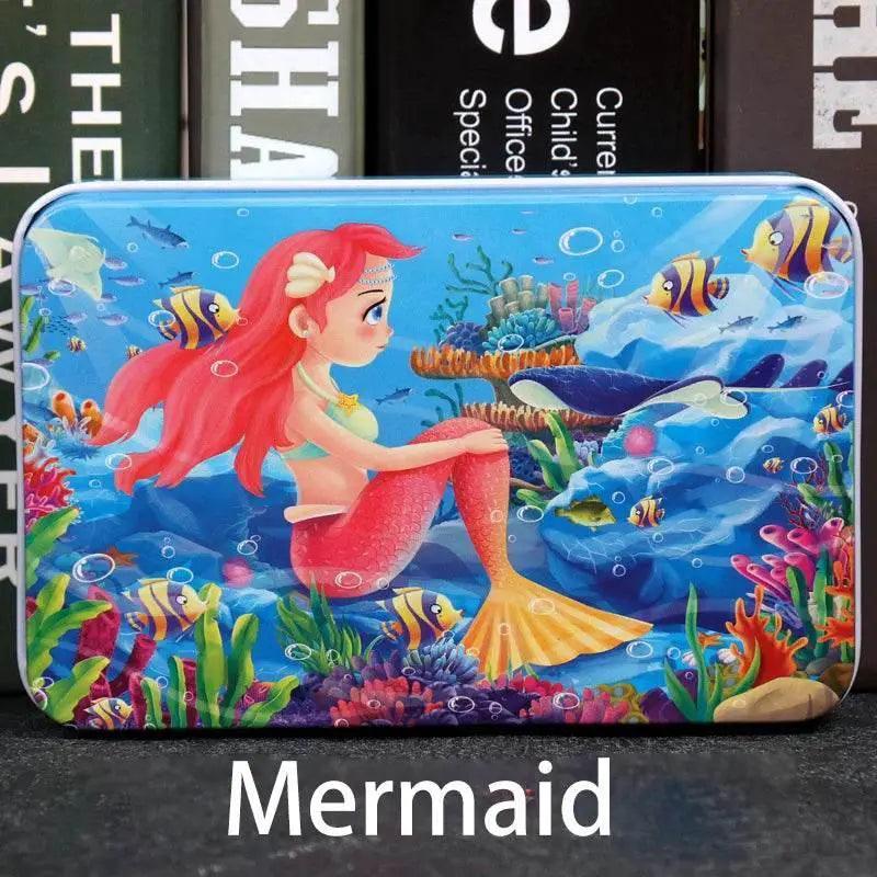  60pcs Jigsaw Cartoon Puzzle With Metal Box For Kids -  ToylandEU™