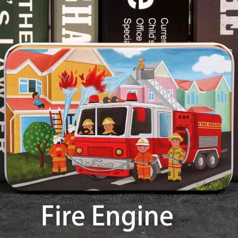  60pcs Jigsaw Cartoon Puzzle With Metal Box For Kids -  ToylandEU™
