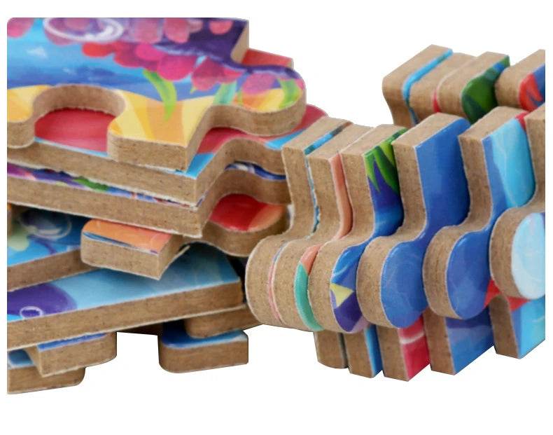 60pcs Jigsaw Cartoon Puzzle With Metal Box For Kids - ToylandEU