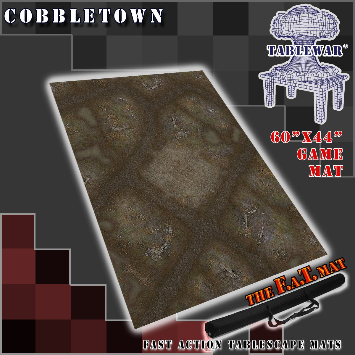 60x44" 'Cobbletown' F.A.T. Mat Battle Gaming Mat