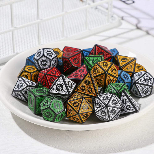 Engraved Multi-Faceted Dice Set | Board Game Accessory