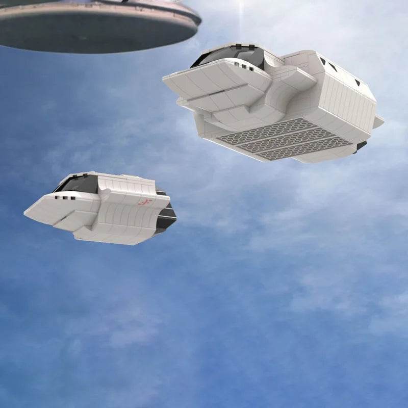 613Pcs Parts MOC Skyfighter Shuttle from V Visitors Toys Building Bricks MOC - ToylandEU