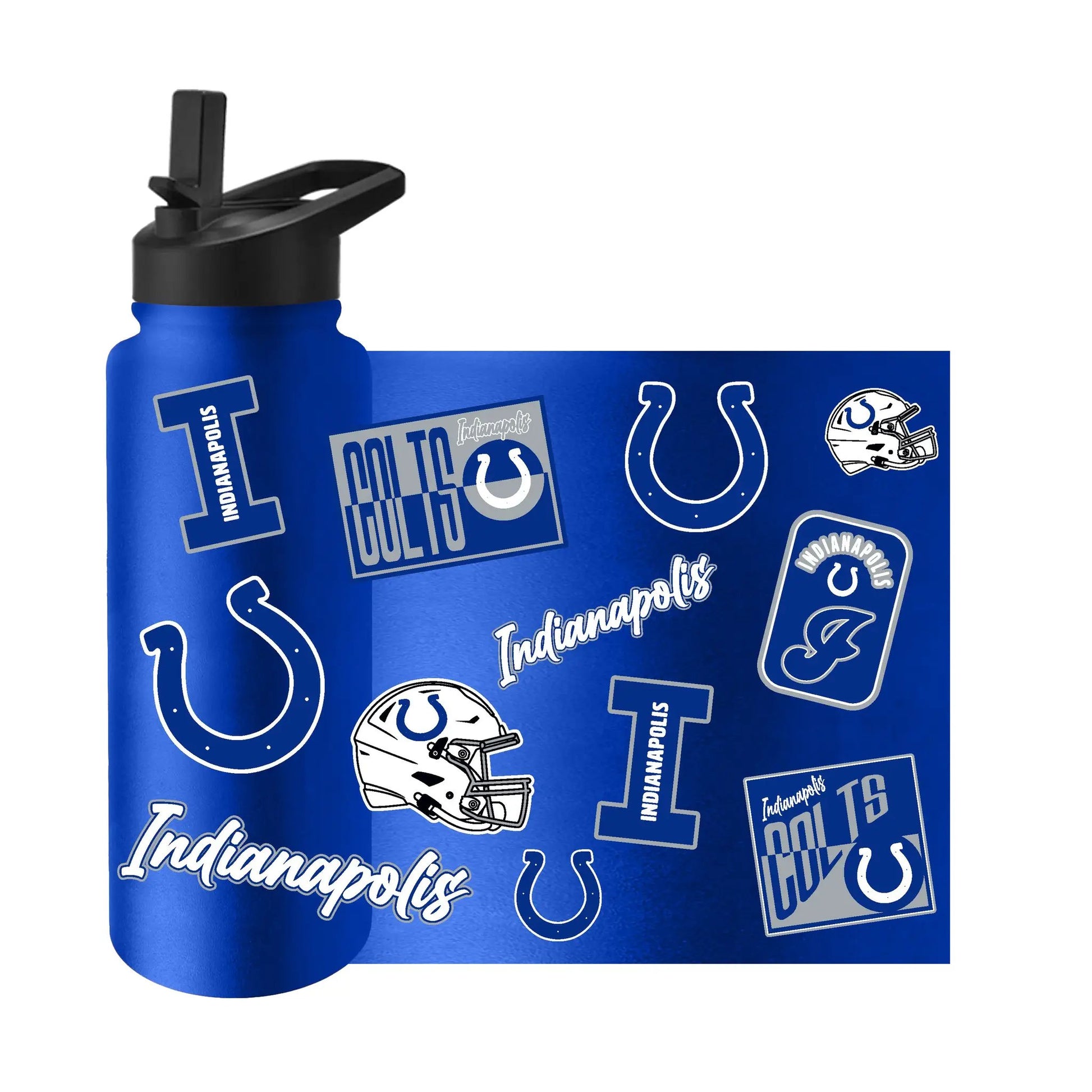 Indianapolis Colts Quencher Bottle 34oz Stainless Steel Dreamweave