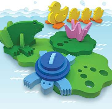Pond Pals 3D Floating Puzzle And Playset | Bath Toy