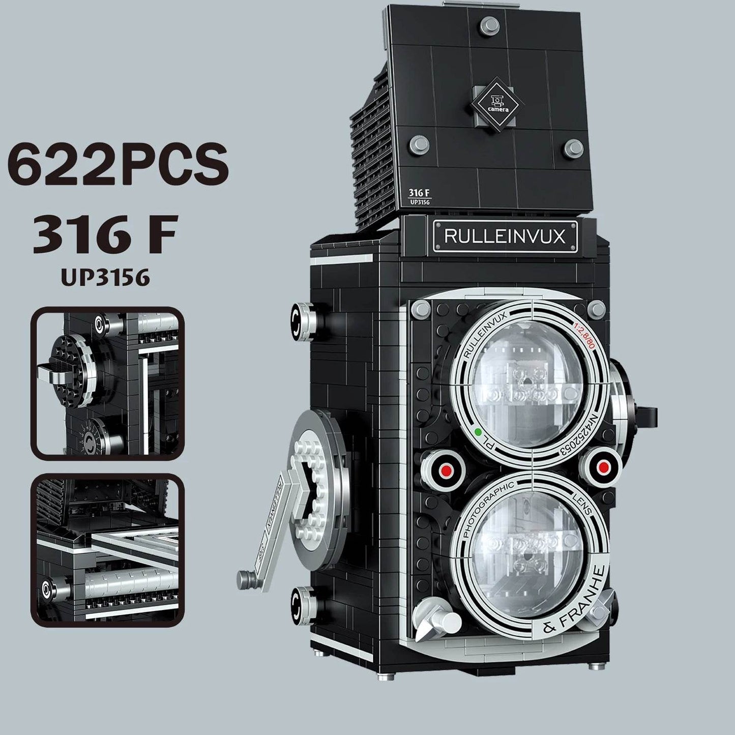 622PCS Digital Camera Building Blocks Retro Camera Model Gifts - ToylandEU
