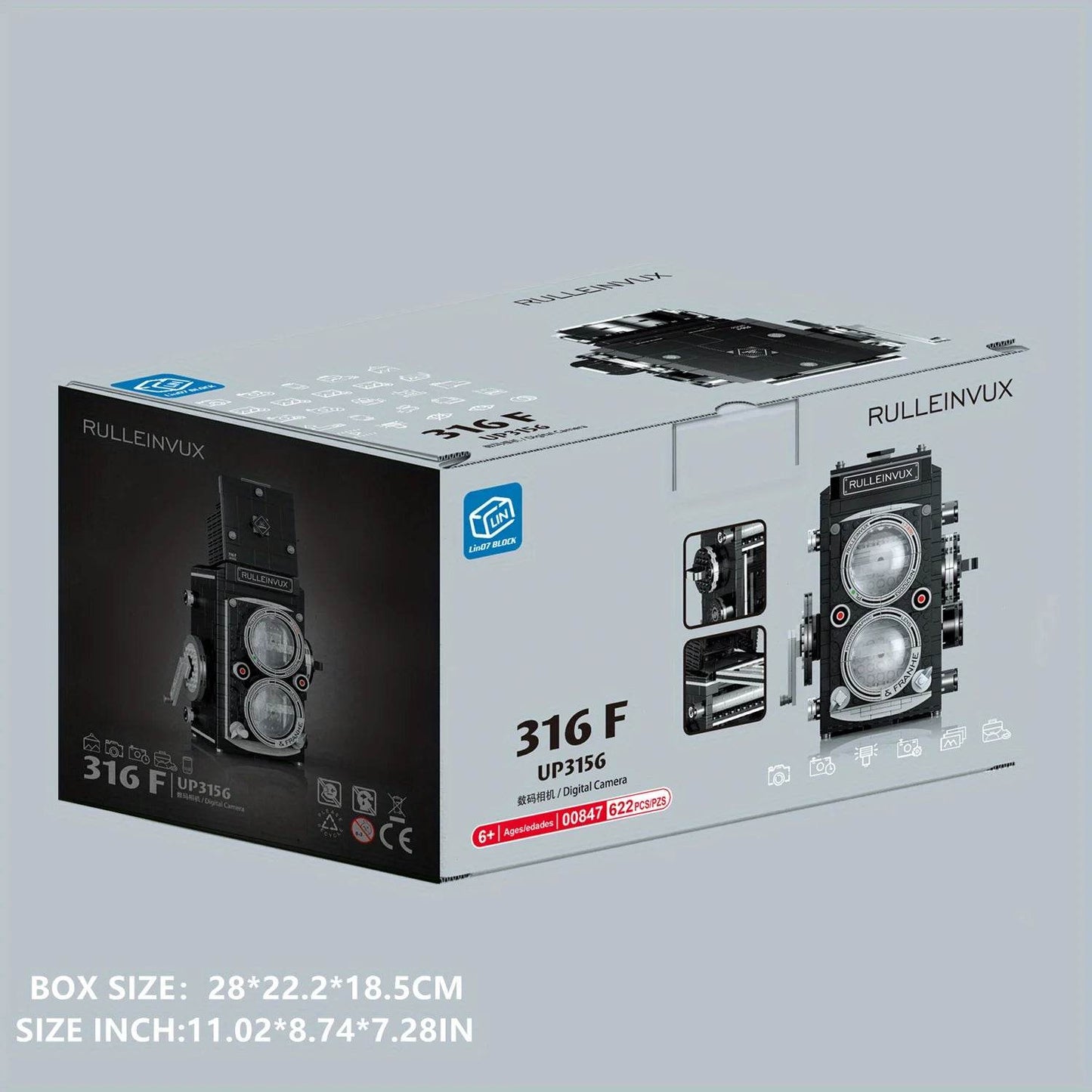 622PCS Digital Camera Building Blocks Retro Camera Model Gifts - ToylandEU