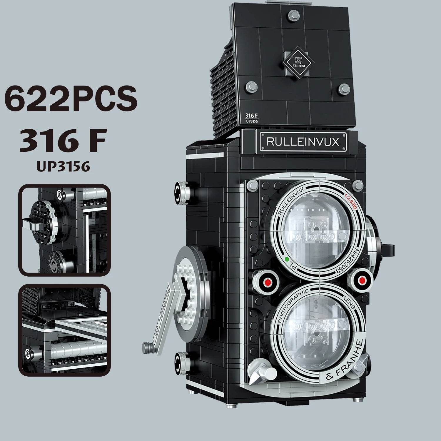 622PCS Digital Camera Building Blocks Retro Camera Model Gifts - ToylandEU
