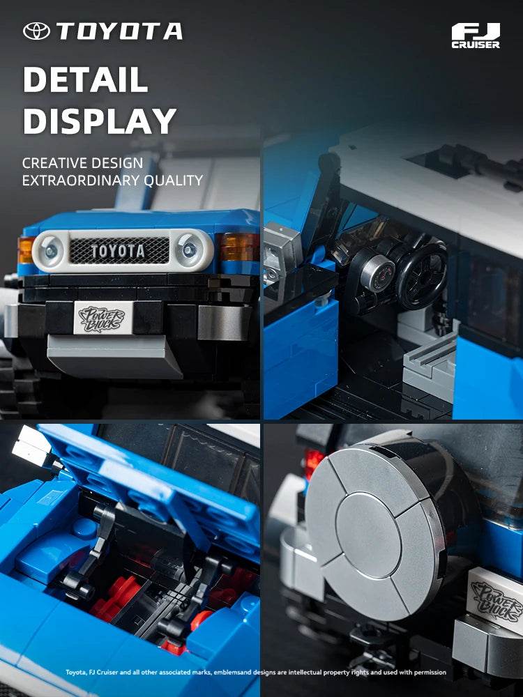 622PCS Toyota FJ40 Off Road Vehicle Building Blocks Set - ToylandEU