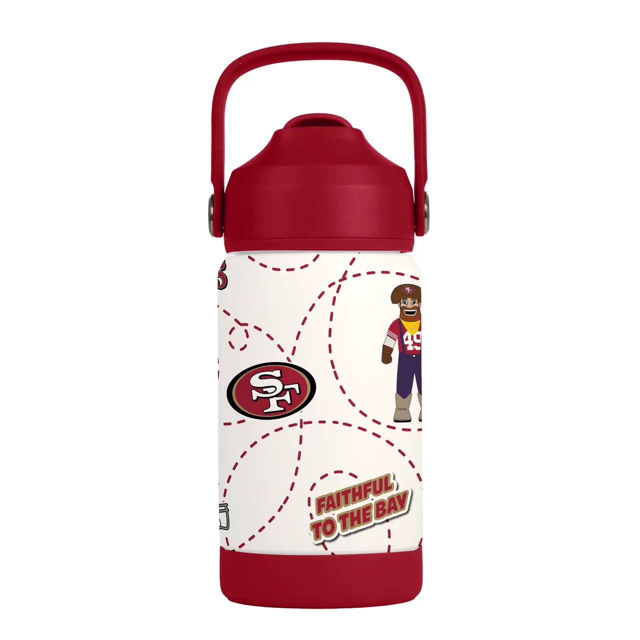 San Francisco 49ers Kids Bottle 12oz Stainless Steel Mascot