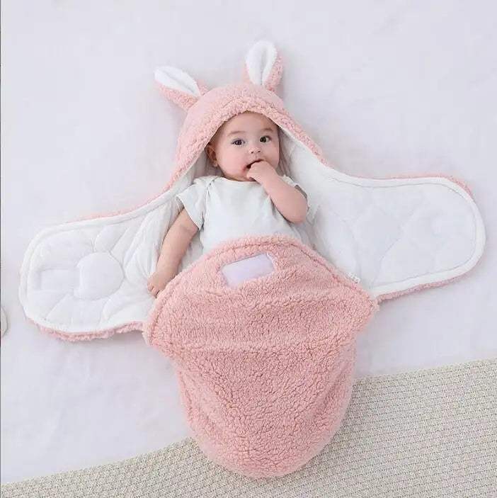 Super Soft Baby Sleeping Bag | Fluffy Fleece Swaddle Blanket | Unisex
