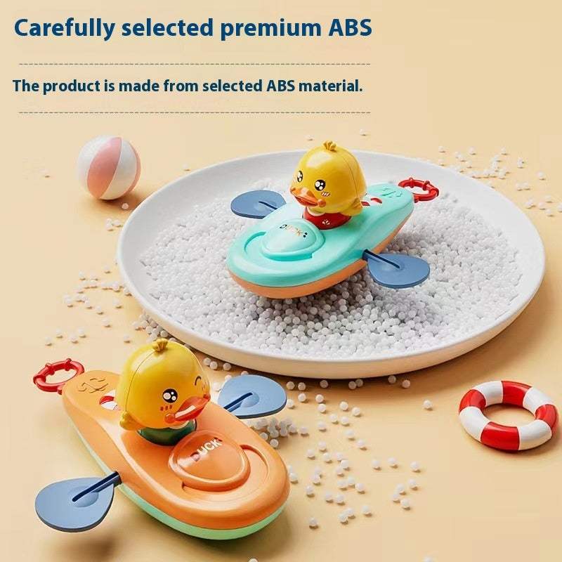 Yellow Duck Kayak Bath Toy | Plastic | Bath Toys