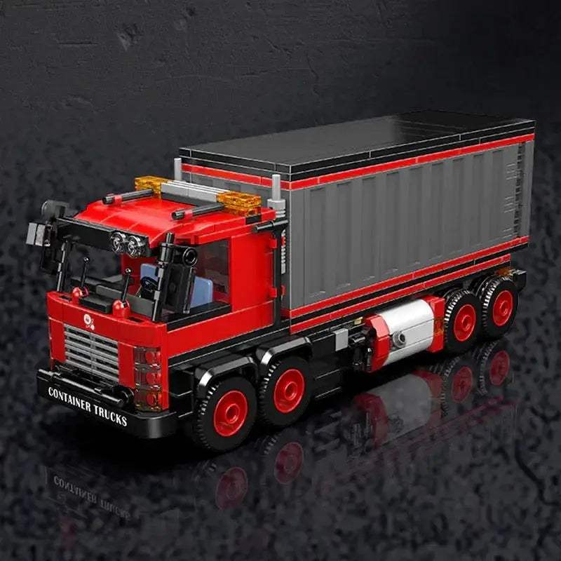 630-Piece Container Truck Building Blocks For Creative City Play - ToylandEU