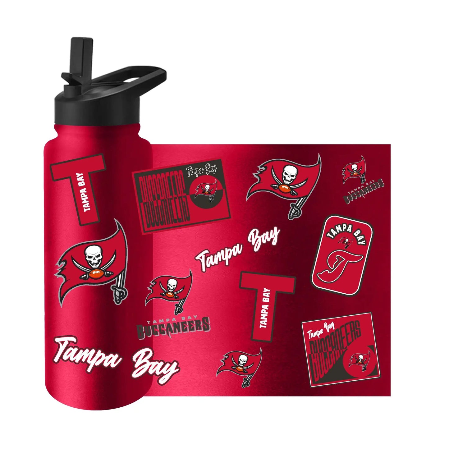Tampa Bay Buccaneers Quencher Bottle 34oz Stainless Steel Dreamweave