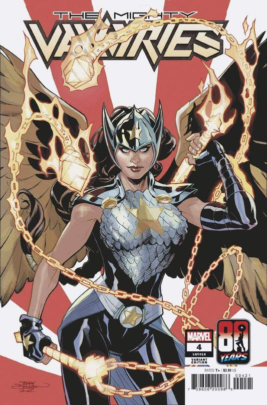 Marvel Comic Book | Mighty Valkyries Issue 4 | Captain America 80th Dodson Cover