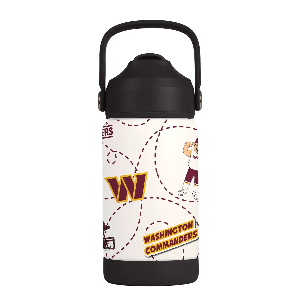 Washington Commanders Kids Bottle 12oz Stainless Steel Mascot