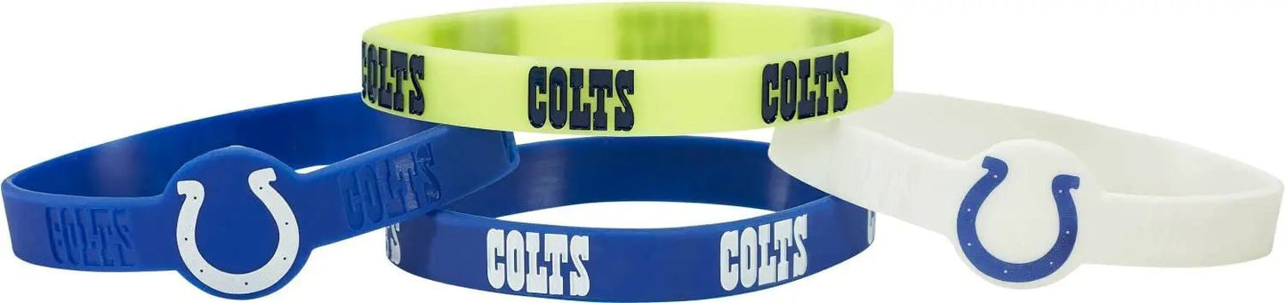 Indianapolis Colts Bracelets 4 Pack Silicone